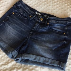 High Rise Midi Shorts